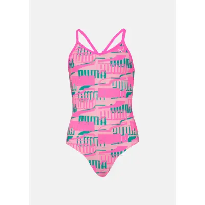 PUMA SWIM GIRLS PRINTED SWIMSU
