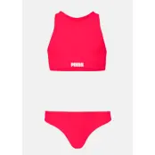 Puma Swim Girls Racerback Biki, Rose Red, 164, Badkläder