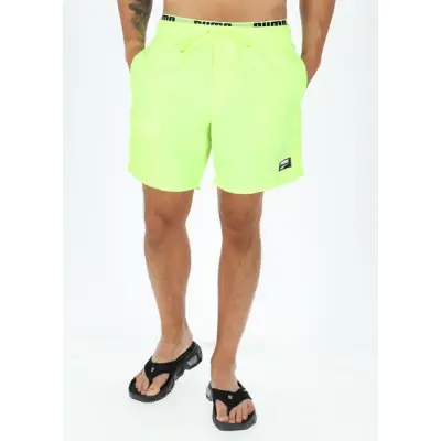 Puma Swim Men Utility Mid Shor, Fast Yellow, 2xl,  Badkläder