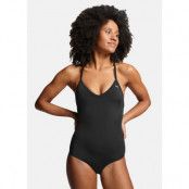 Puma Swim Women V-Neck Crossba, Black, L,  Badkläder