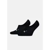 Puma Unisex High Cut Footie 2p, Black, 39-42, Bomullsstrumpor