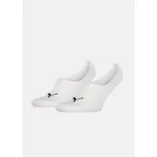 Puma Unisex High Cut Footie 2p, White, 39-42, Bomullsstrumpor