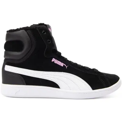 Puma Vikky Mid Fur Jr, Puma Black-Puma White, 37