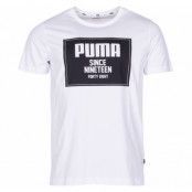 Rebel Block Basic Tee, Puma White, S,  Puma