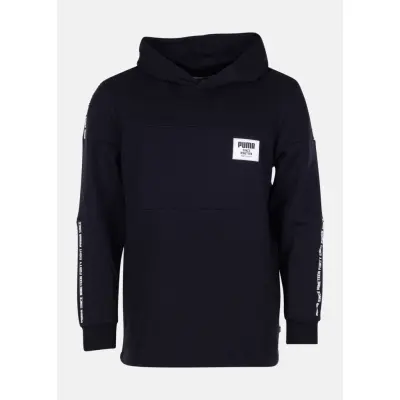 Rebel Block Hoody Fl, Cotton Black, Xl,  Puma
