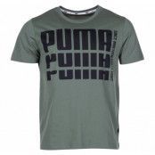 Rebel Bold Basic Tee, Laurel Wreath, L,  Puma