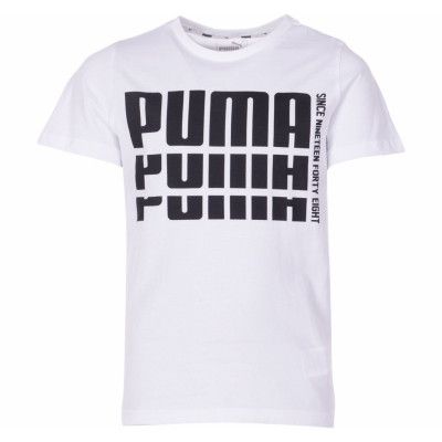 Rebel Bold Basic Tee, Puma White, 176,  Puma