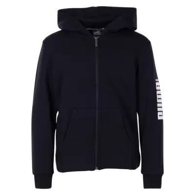 Rebel Bold Fz Hoody Fl, Cotton Black, 140,  Puma