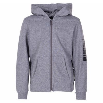 Rebel Bold Fz Hoody Fl, Medium Gray Heather, 116,  Puma