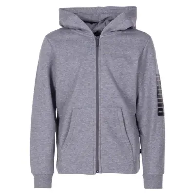 Rebel Bold Fz Hoody Fl, Medium Gray Heather, 164,  Puma