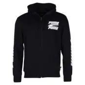 Rebel Bold Hooded Jacket Fl, Cotton Black, M,  Puma