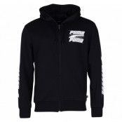 Rebel Bold Hooded Jacket Fl, Cotton Black, Xxl,  Puma