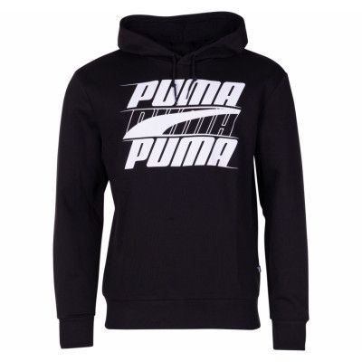 Rebel Hoody Fl, Cotton Black, S,  Puma