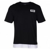 Rebel Tee, Cotton Black, Xs,  Puma