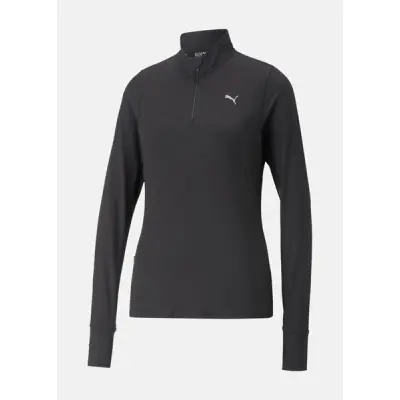 Run Favorite 1/4 Zip W, Puma Black, Xs,  Löpartröjor
