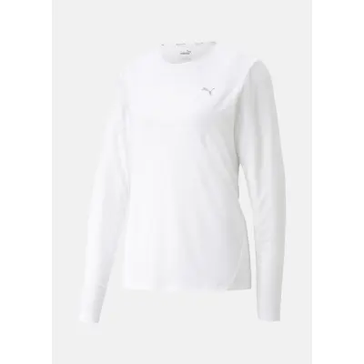 Run Favorite Ls Tee W, Puma White, Xs,  Löpartröjor