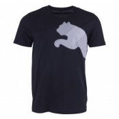 Side Cat Tee, Black, M,  Puma