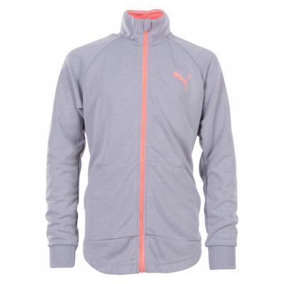 Softsport Jacket, Light Gray Heather, 140,  Puma