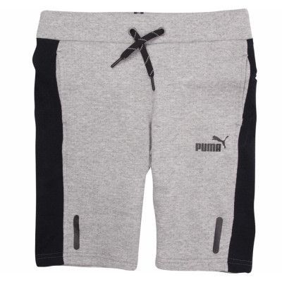 Sports Style Sweat Shorts, Medium Gray Heather, 176,  Puma