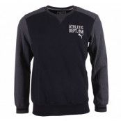 Style Athl Crew Sweat Fl, Blk/Gray, L,  Puma