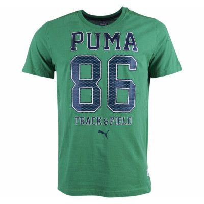 Style Athl Mesh Block Tee, Green, M,  Puma