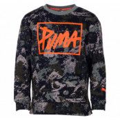 Style Crew Sweat Aop B, Laurel Wreath, 128,  Puma