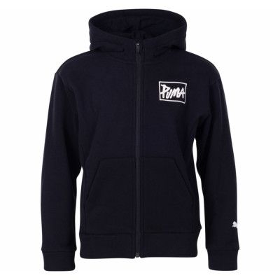 Style Fz Hoody B, Cotton Black, 128,  Puma