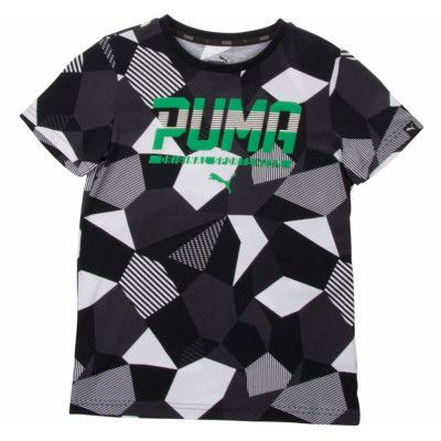 Style Graphic Tee, Puma Black-Aop, 140,  Puma