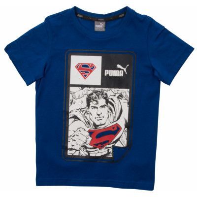 Style Superman Tee, True Blue, 128,  Puma