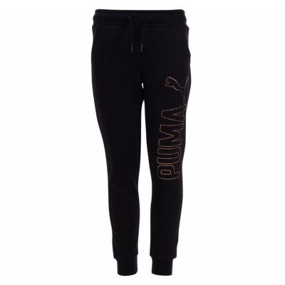Style Sweat Pants,Closed Fl, Cotton Black, 176,  Puma
