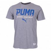 Style Tec Graphic Tee, Medium Gray Heather, S,  Puma