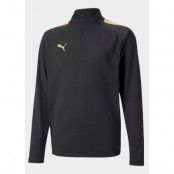 Teamliga 1/4 Zip Top Jr, Puma Black-Neon Citrus, 116,  Löparkläder