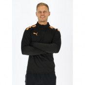 Teamliga 1/4 Zip Top, Puma Black-Neon Citrus, S,  Träningströjor