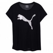 Urban Sports Logo Tee, Puma Black-Silver, S,  Puma