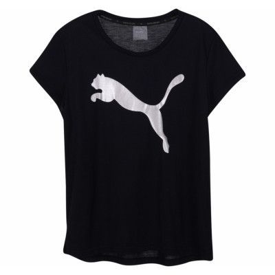 Urban Sports Logo Tee, Puma Black-Silver, Xxl,  Puma