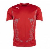 V-Kat Graphic Polyester Tee, P.Red, L,  Puma