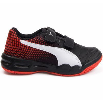 Veloz Indoor Ng V Jr, Puma Black-Puma White-Cherry T, 38,5