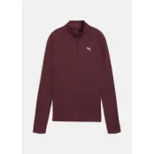 W RUN VELOCITY CLOUDSPUN 1/4 Z, Ruby Shimmer-Heather, XL,  Löpartröjor