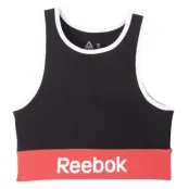 Linear Logo Cotton Bra, Black, S,  Reebok