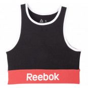 Linear Logo Cotton Bra, Black, Xs,  Reebok