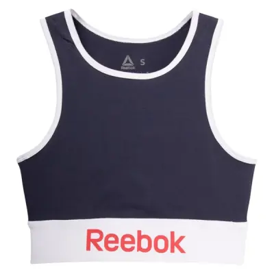 Linear Logo Cotton Bra, Hernvy, Xs,  Reebok