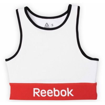 Linear Logo Cotton Bra, White, 2xl,  Reebok