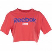 Linear Logo Crop Tee, Rebred, S,  Reebok