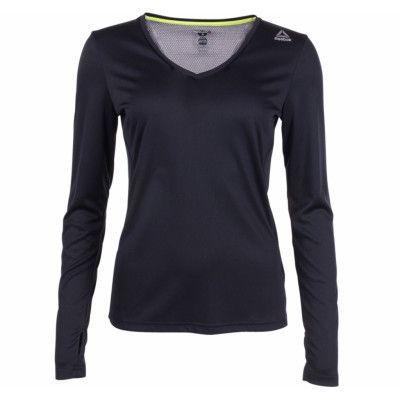 Re Ls Tee, Black, S,  Reebok