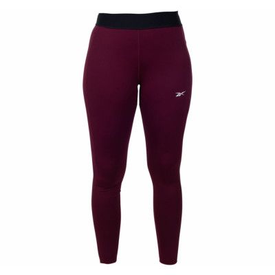 Te Linear Logo Poly Tight, Maroon, M-S,  Reebok