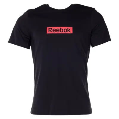 Te Linear Logo Ss Tee, Black, L,  Reebok