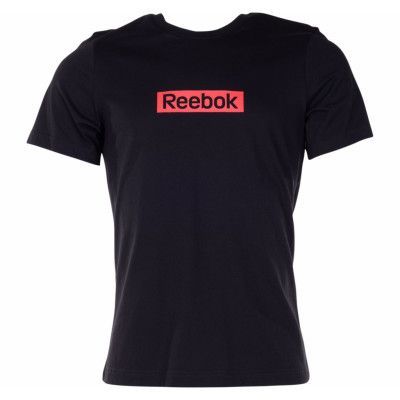 Te Linear Logo Ss Tee, Black, Xl,  Reebok
