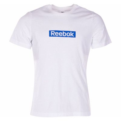 Te Linear Logo Ss Tee, White, Xl,  Reebok