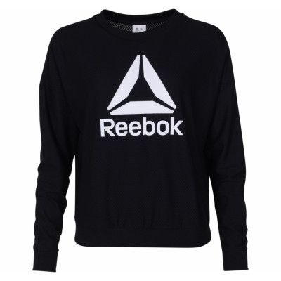 Wor Mesh Crew Neck, Black, Xs,  Reebok