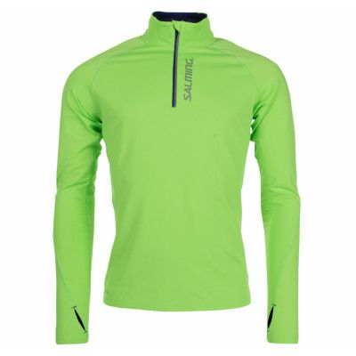 Halfzip Ls Tee Men, Gecko Green, L,  Salming